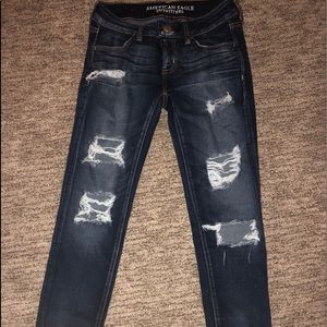 American eagle low rise skinny jeans
